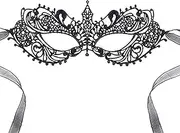 LOVINSHOW Luxury Masquerade Mask Womens Lace Eye Mask Goddess Black
