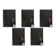 5x Jasart Single A3 Wire Bound Visual Diary Journal 30-Sheets Stationery Black
