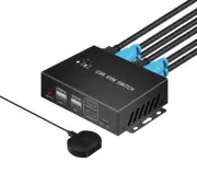 Dual Monitor Kvm Switch 2 Monitors 2 Computers HDMI 4k@60HZ,USB3.0. kvm switc...