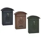 Mailbox Wall Mount Mail Locking Mail Box Top Loading Front Door Gate Secure