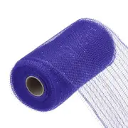 6 Inch Glitter Poly Burlap Mesh for Wreath Ribbon 10 Yard Deep Blue