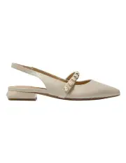 [Jane Debster] Opal Flat Shoes in Ivory Leather