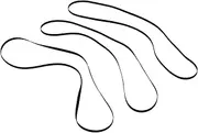 Angoily Rubber Phonograph Belt Set 3pcs Replacement for Record Player Smooth Surface for Better Sound