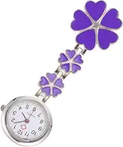 [Holibanna] 1pc Nurse Table Watches Paramedic Pin Watch Women Digital Watch Nurse Fob Watch Nurse Badge Holder Nurses Fob Watch Items Ladies Watch Purple Zinc