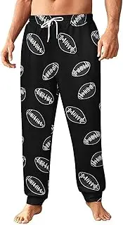 [Generic] Men's Sweatpants, Clean Black Football Display-28, Polyester Joggers, Sweatpants Jogging Pants for Workout Running