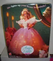#2142 RARE NIB Mattel Angel Lights Tree Topper Barbie