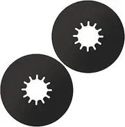 TonGass (2 Pack, Black) 5th Wheel Hitch Lube Plate 10in RV Camper Trailer Fifth Wheel Plate Wheel Accessories for 5th Wheel Trailer Safety Kit