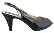 Naturalizer Women's Ivy Ankle Strap Heels, Black Leather, 7 M