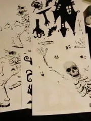 Halloween Static Window Clings, 8 Sheets Reusable Non-adhesive