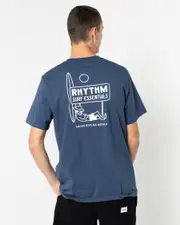 [Rhythm] Rhythm Men's Siesta T-Shirt in Navy Size Large L Navy