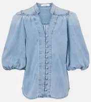 [Zimmermann] Zimmermann Lucky denim blouse AU 6 blue