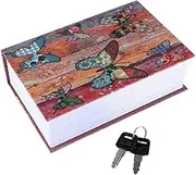 Book Safe Box, Portable Hidden Security Book Storage Case with Key Lock Travel Home Jewelry Passport Money Cash Secret Security Lock Box 18 x 11.5 x 5.5cm / 7.09 x 4.53 x 2.17inch