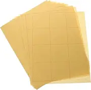 HAPINARY Practical Paper Sheets for Calligraphy 12 Grids Yellow Edged Paper for Chinese Character Writing