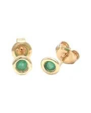 Classic 14K 0.18 ct. tw. Emerald Earrings