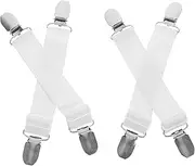 TOGEVAL Elastic Cuffs for Pants 4 Pack Boot Straps Fixing Clips for Outdoor Cycling Activity