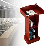 Floor Podium Stand For Classroom With Storage Versatile Lectern Podium Reception Welcome Speaker Desk For Presentations Churches And Events Portable Sturdy and Professional