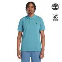 在飛比找momo購物網優惠-【Timberland】男款風暴藍短袖POLO衫(A62T5