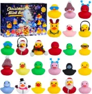 2024 Rubber Duck Christmas Advent Calendar Xmas Countdown 24 Days Bath Toys Gift