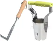 Crack Weeder and Stainless Steel Gardening Bulb Transplanter Tool