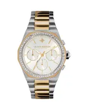 Olivia Burton Hexa Two Tone Embellished Chronograph, 38mm