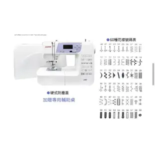 車樂美JANOME J890 電腦型縫紉機 全新含運特價：7890