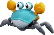 Crawling Crab Baby Toy, Tummy Time Toy with Music and LED Light, Walking/ Dancin