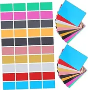 GRADENEVE 100Pcs Blank Aluminum Cards Smooth Blank Name Cards Colors for and Versatile Use