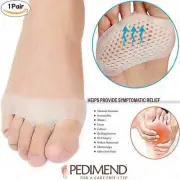PEDIMEND™ METATARSLGIA INSERTS SILICONE GEL BALL OF FOOT CUSHION SHOE PADS-1PAIR