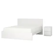 MALM bedroom furniture, set of 2, white, Queen