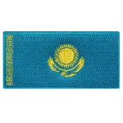KAZAKHSTAN FLAG PATCH embroidered iron-on KAZAK EMBLEM SOUVENIR BORAT EMBLEM