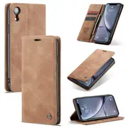 CaseMe iPhone XR Classic Folio Leather Case Cover Apple iPhoneXR Skin [Brown]