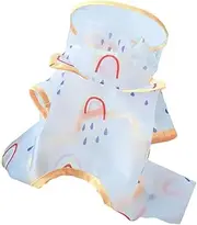 Toddmomy Puppy Raincoat Coat for Dogs Transparent Lightweight Poncho for Outdoor Activities Easy to Store and Carry for Rainy Days