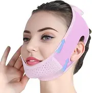 V Face Masks, V Line Lifting Mask, Reusable V-Line Mask, for Double Chin and Saggy Face Skin, Can Be Used Anytime, Purple