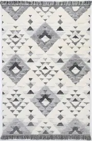 Mono Otluk Geometric Gream & Grey Rug