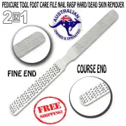 DOUBLE SIDED Pedicure Foot File Nail Rasp Chiropody Hard Dry Skin Remover 6"