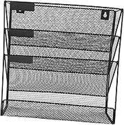Gadpiparty Wall Mounted File Organizer for Efficient Office Storage Multi Use Document Holder for Papers Folders and Magazines Space Saving Rack for Home and Office Use