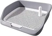 Stgfyxgs Dog Toilet, Puppy Potty Tray, Portable Indoor Potty Toilet Training, Gray