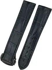 [TIOYW] 18mm 19mm 20mm 21mm 22mm Crocodile Cowhide Watch Band for Omega Seamaster 300 Speedmaster DE VILLE AT150 Bracelet