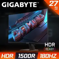 在飛比找PChome24h購物優惠-GIGABYTE GS27FC 27型 曲面電競螢幕(FHD