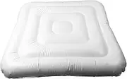 Baxnore Outdoor Hot Tub Cover Round, Insulated Energy Saving Lid for Portable Spa, Dust Proof Rainproof Inflatable Cover with Handle for Hottubs
