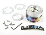 NRG Steering Wheel Quick Release Kit Gen 2.0 Silver Body w/ Neo Chrome Ring NEW (for: Toyota)