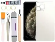 Yuntunele Back Covers Glass Replacement for iPhone 11 Pro Max All Carriers with Professional Tool Set (Sliver)