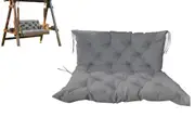 Swing Cushion Portable Bench Soft Chair Padded with Backrest-Dark Grey