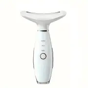 NNETM USB Rechargeable Facial & Neck Massager with 3 Massage Modes(White)