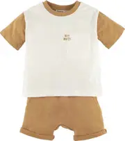 Mamino Baby Boy Mate Harem Short & Short Sleeves Tee Shirt Set of 2