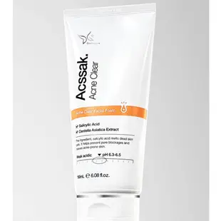 [DERMAGEN] Acssak Acne CLEAR FACIAL FOAM 180ML 祛痘潔面乳功能性祛痘洗面奶