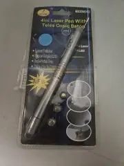NEW 4in1 Laser Pointer PEN +Teles Copic Baton NEW Sealed + New Batteries