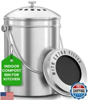 Utopia Kitchen Compost Bin for Kitchen Countertop, 1.3 Gallon Compost Bucket