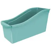 Storex Large Book Bin 14.3"L x 5.3"W x 7"H Teal Set of 6 (STX71107U06C)