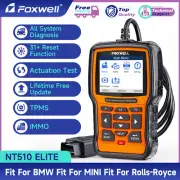 FOXWELL NT510 Elite for BMW TPMS OBD2 Diagnostic Scanner E-CU K-ey Coding IMMO